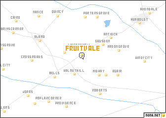 map of Fruitvale