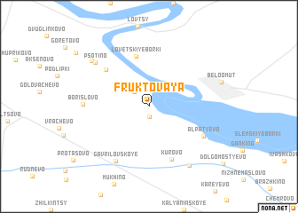 map of Fruktovaya