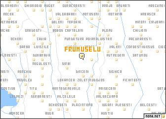 map of Frumuşelu