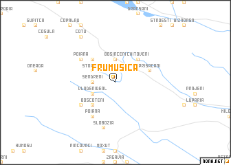 map of Frumuşica