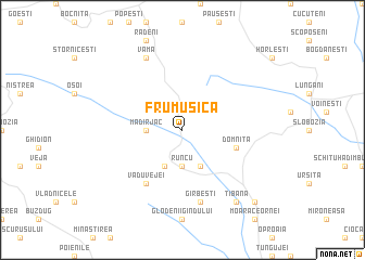 map of Frumuşica