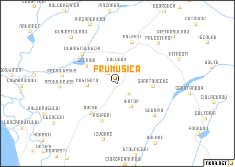 map of Frumuşica