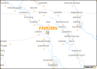 map of Frunzaru