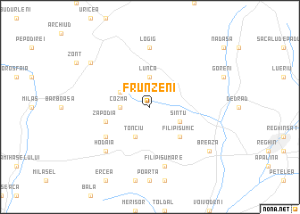 map of Frunzeni