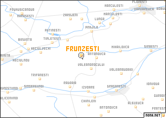 map of Frunzeşti