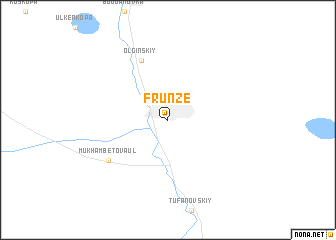 map of Frūnze