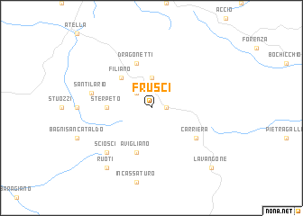 map of Frusci