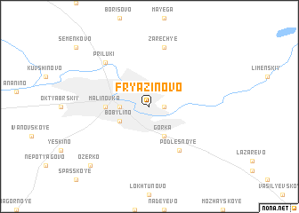 map of Fryazinovo