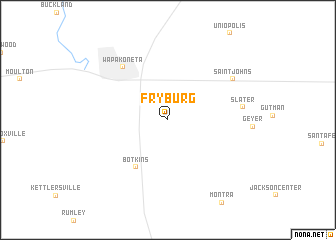 map of Fryburg