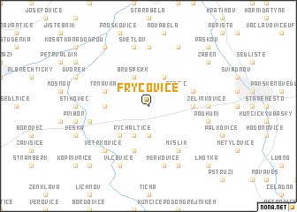 map of Fryčovice