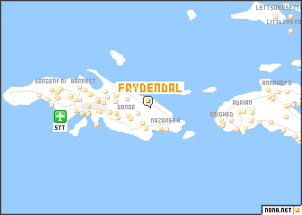 map of Frydendal