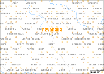 map of Frýdnava