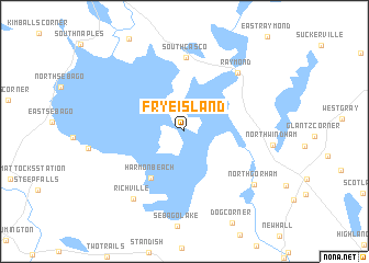 map of Frye Island