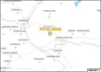 map of Fryelands