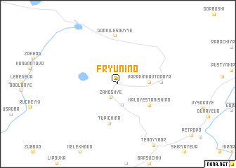 map of Fryunino