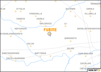 map of Fubine