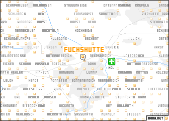 map of Fuchshütte