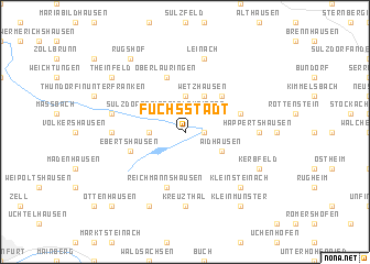 map of Fuchsstadt