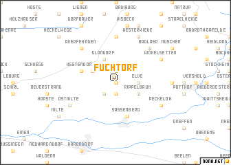 map of Füchtorf