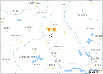 map of Fuchu