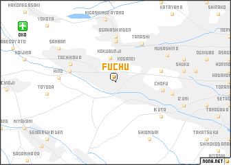 map of Fuchū