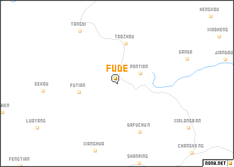 map of Fude