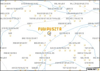 map of Fudipuszta