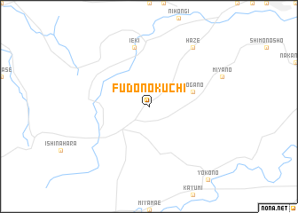 map of Fudōnokuchi