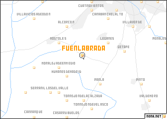 map of Fuenlabrada