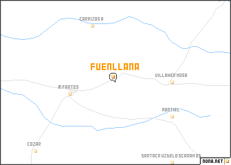 map of Fuenllana