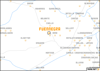 map of Fuen Negra