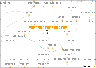 map of Fuensanta de Martos