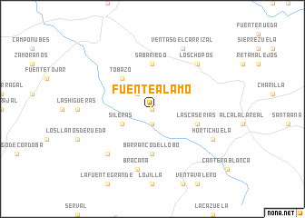 map of Fuente-Álamo