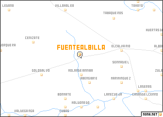 map of Fuentealbilla