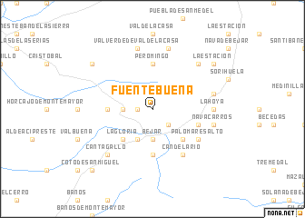 map of Fuentebuena