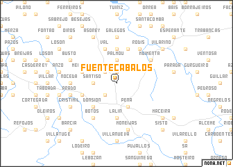 map of Fuentecabalos