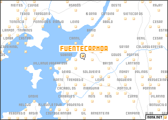 map of Fuentecarmoa