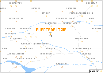 map of Fuente del Taif