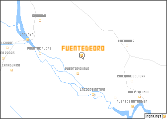 map of Fuente de Oro