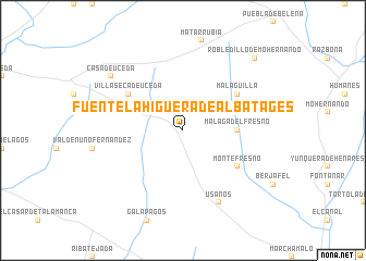 map of Fuentelahiguera de Albatages