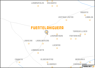 map of Fuente la Higuera