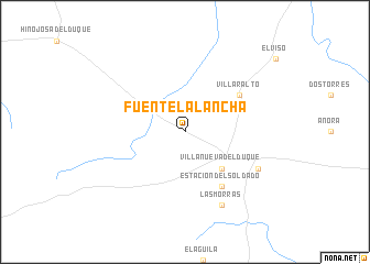 map of Fuente la Lancha