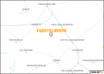 map of Fuentelapeña