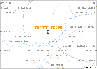 map of Fuentelcarro