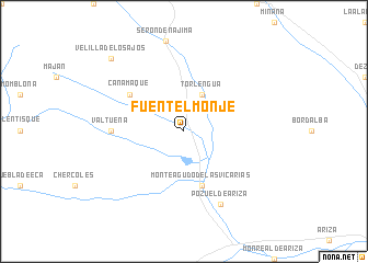 map of Fuentelmonje