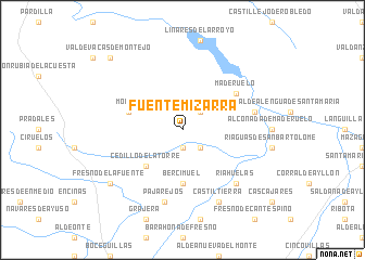 map of Fuentemizarra