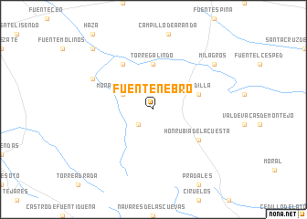 map of Fuentenebro