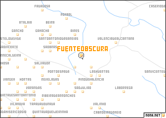 map of Fuente Obscura