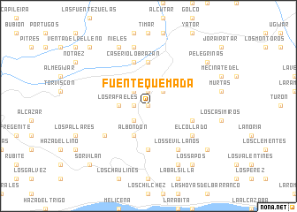 map of Fuentequemada