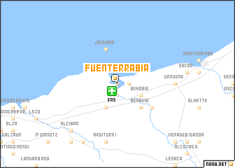 map of Fuenterrabía